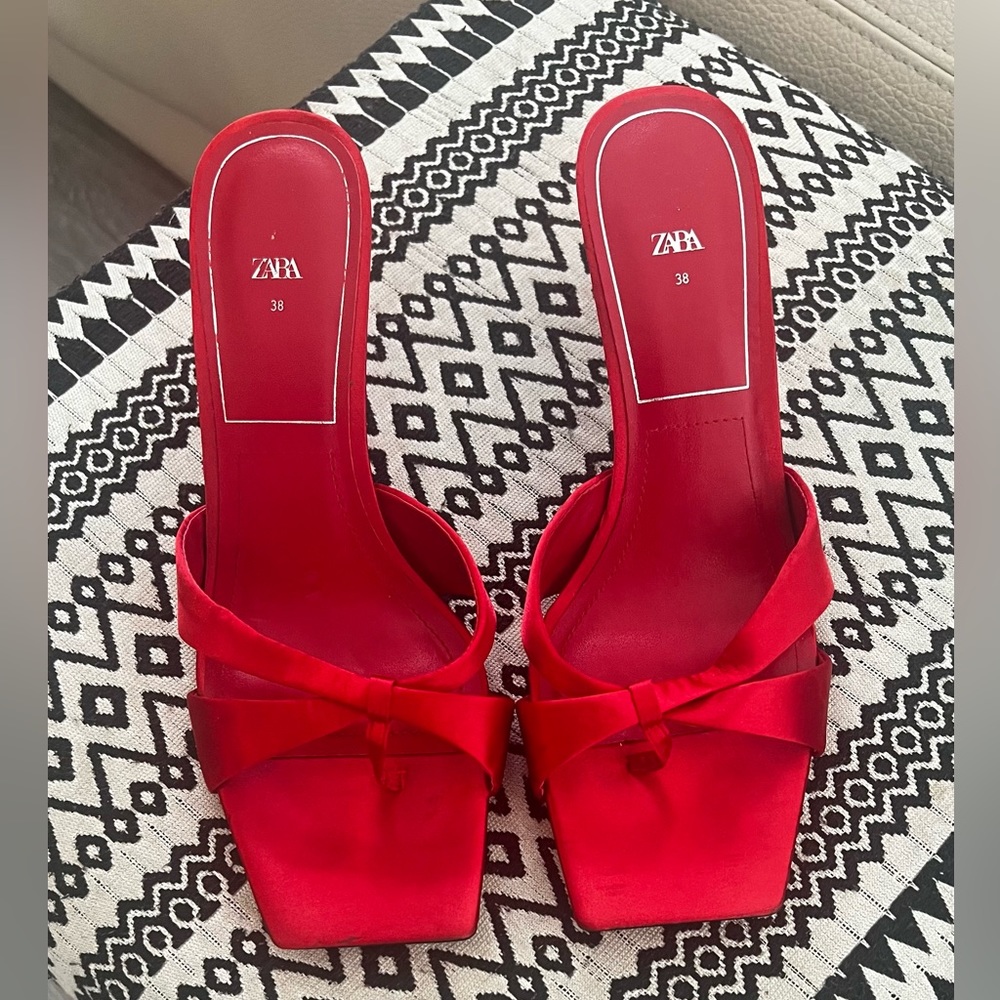 Zara Satin Mules